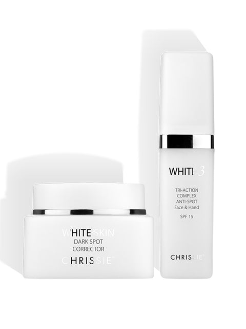 Chrissie whitening dark spot cream + Chrissie whitening serum triple effect 50%